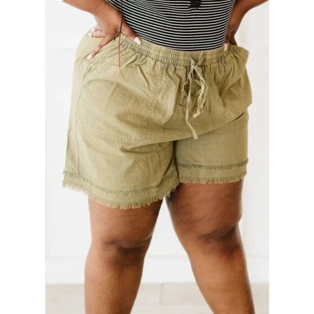 NWT Cotton Bleu  Women's Green Shorts